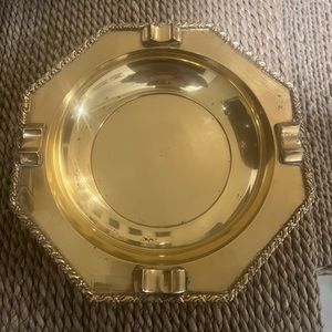 - vintage brass ashtray